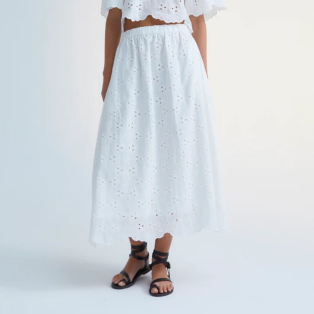 The New Society Abbott Scalloped Skirt